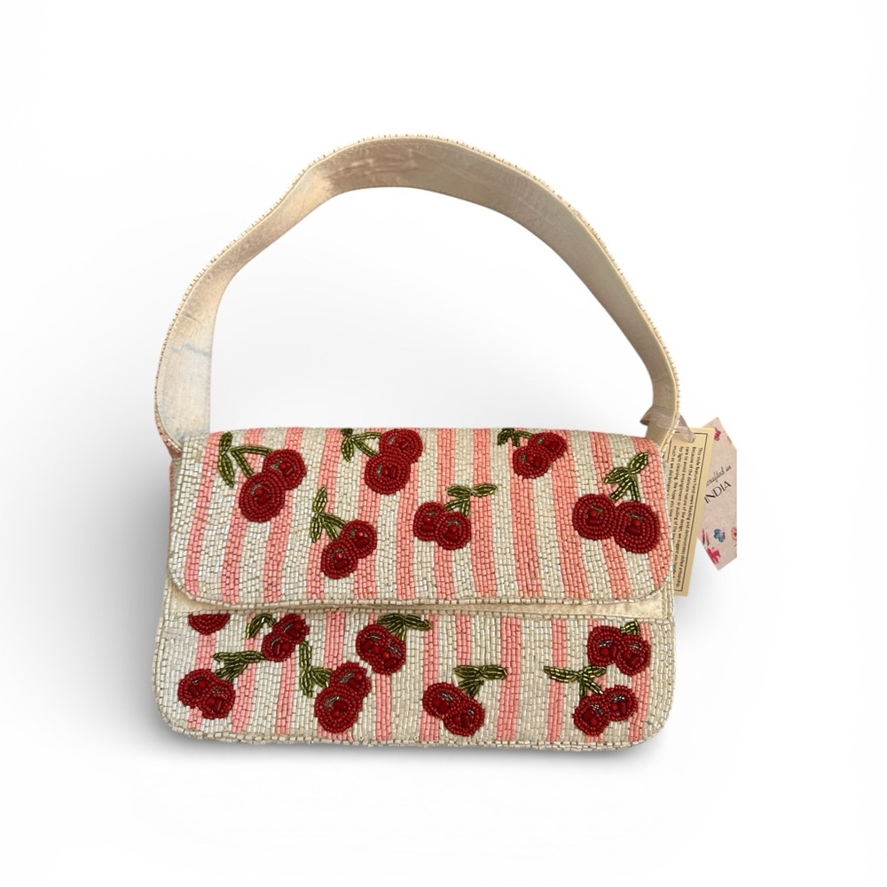 Cherry Embellished Shoulder Bag